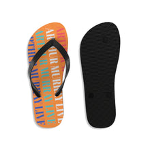 Load image into Gallery viewer, Arthur Murray Live Orange Unisex Flip-Flops