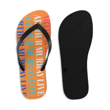 Load image into Gallery viewer, Arthur Murray Live Orange Unisex Flip-Flops