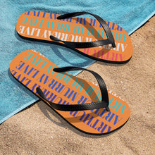 Load image into Gallery viewer, Arthur Murray Live Orange Unisex Flip-Flops