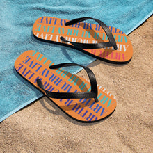 Load image into Gallery viewer, Arthur Murray Live Orange Unisex Flip-Flops