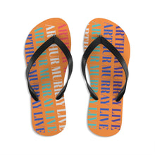 Load image into Gallery viewer, Arthur Murray Live Orange Unisex Flip-Flops