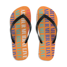 Load image into Gallery viewer, Arthur Murray Live Orange Unisex Flip-Flops