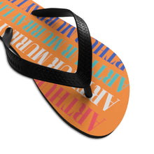 Load image into Gallery viewer, Arthur Murray Live Orange Unisex Flip-Flops
